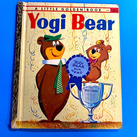 YOGI BEAR VTG 1960 A LITTLE GOLDEN BOOK YOGI BEAR OUR HERO HARDCOVER - Picture 1 of 14